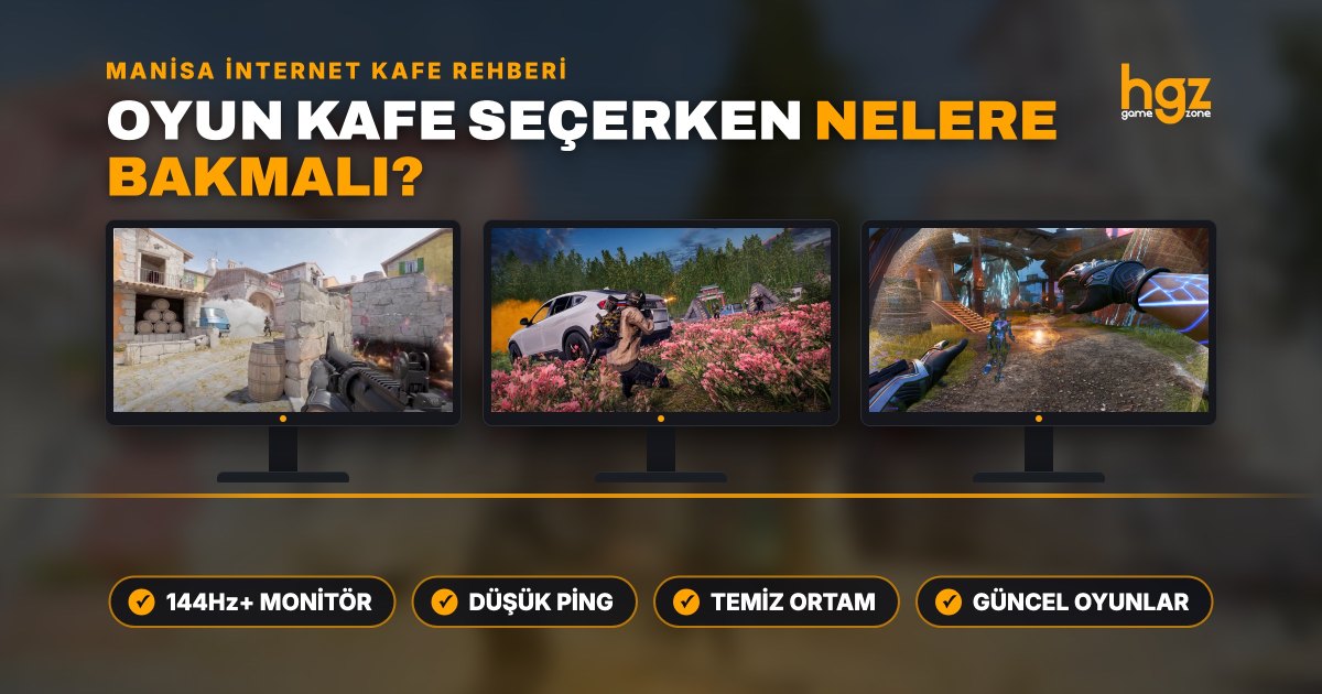 Manisa İnternet Kafe Rehberi: Oyun Kafe Seçerken Nelere Dikkat Edilmeli?